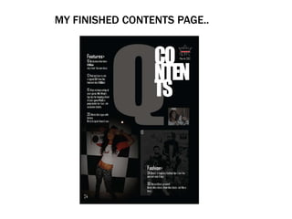 MY FINISHED CONTENTS PAGE..
 