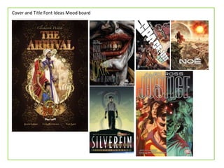 Cover and Title Font Ideas Mood board
 