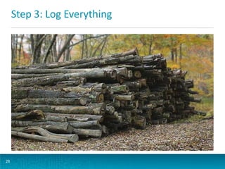 Step 3: Log Everything

26

 