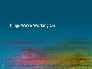 Things We’re Working On

28

 