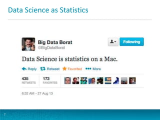 Data Science as Statistics

7

 