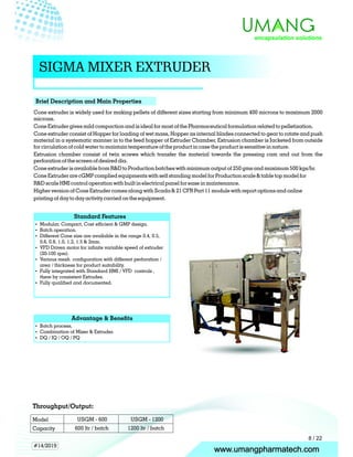 Hot Melt Extruder