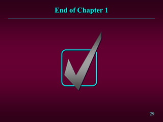 29 
End of Chapter 1 
