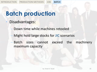 Operation Management: Production Methods | PDF
