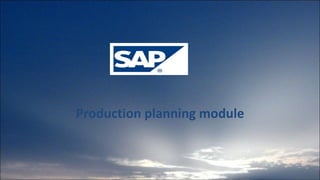 Production module-ERP