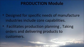 Production module-ERP