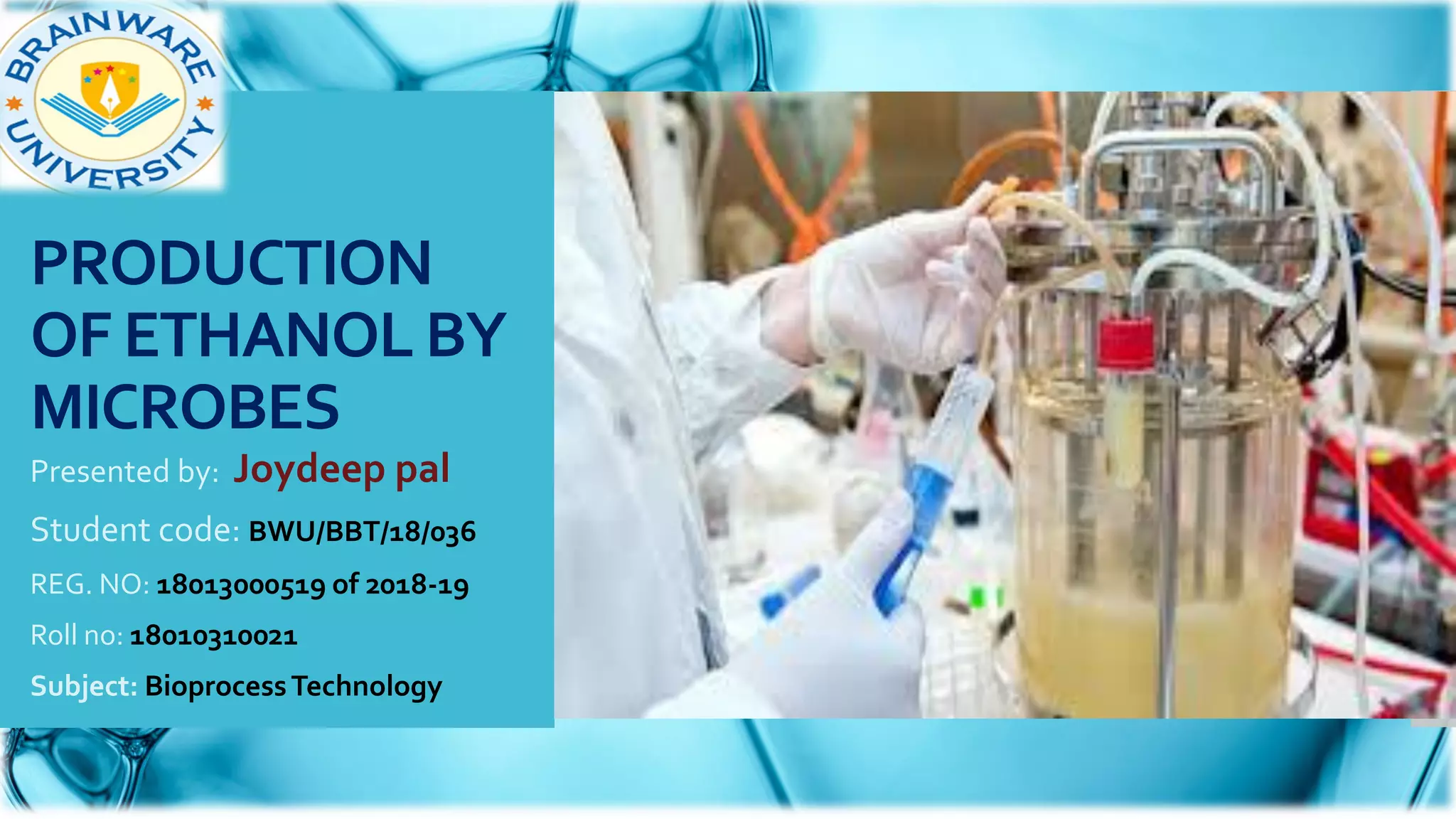 Production of ethanol by microbes (036) | PDF