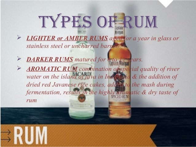 types of rum