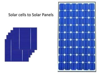 Solar cells to Solar Panels
 