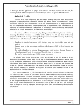 Production of Syngas from Biomass | PDF