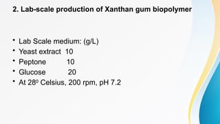Production of xanthan gum from Xanthomonas campestris.ppt