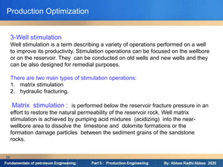 Production Optimization Techniques on and offshore. | PDF