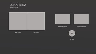 LUNAR SEA
PRODUCTION
Front CoverBack Cover
Additional Artwork Additional Artwork
CD Case
 