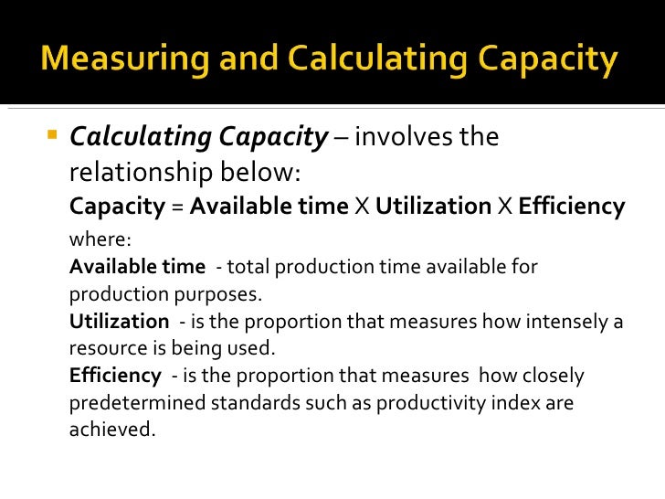 Productionplanning aggregate capacity