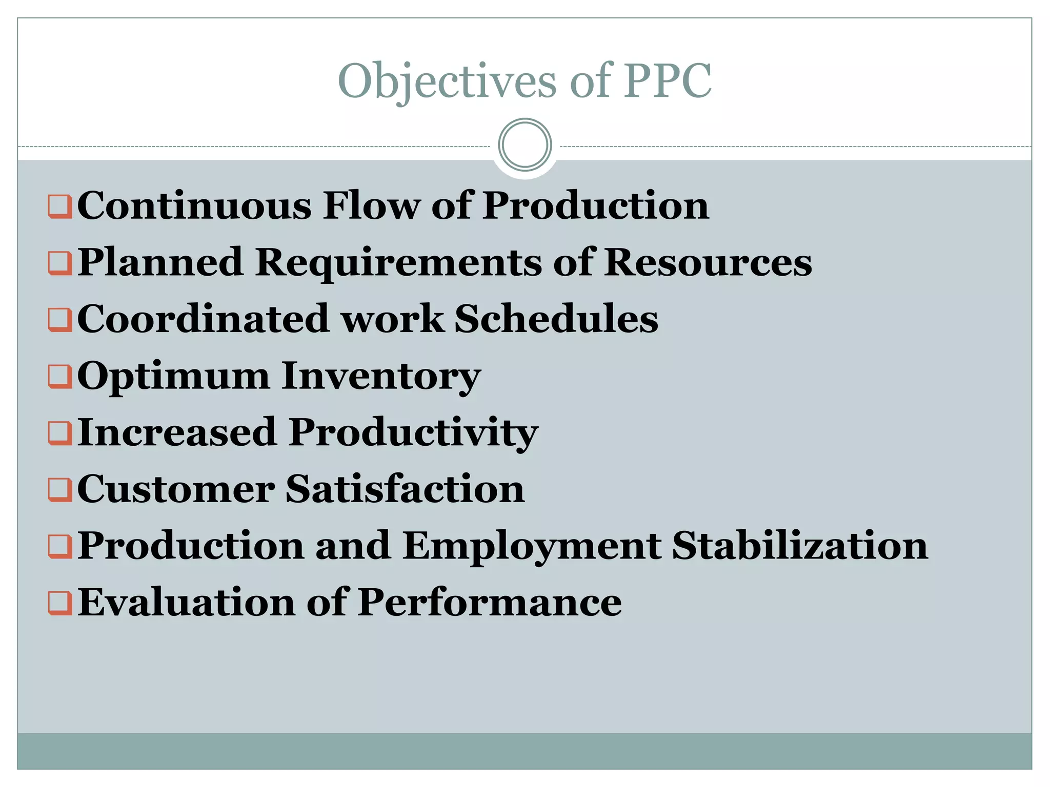 Production Planning and Control | PPTX
