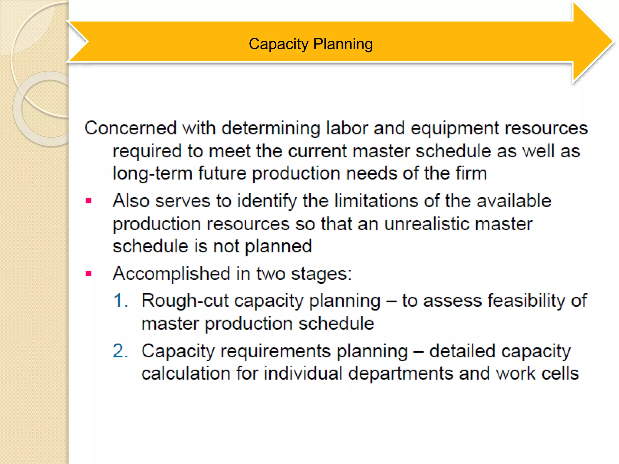 Capacity Planning
 