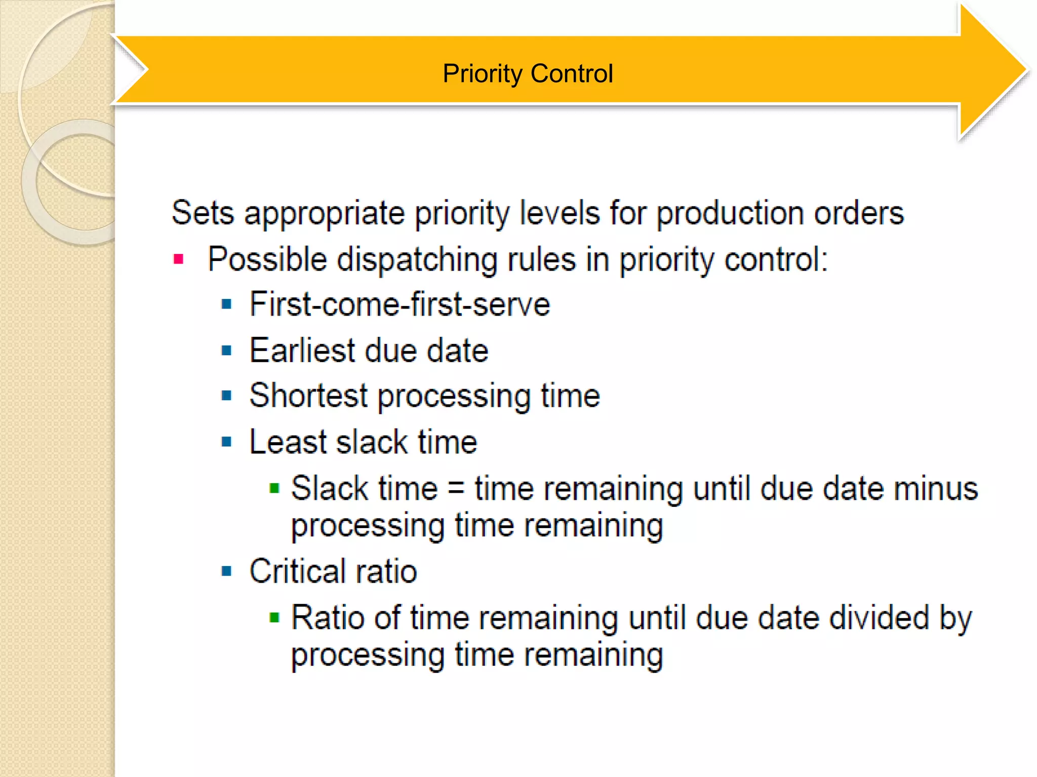 Priority Control
 