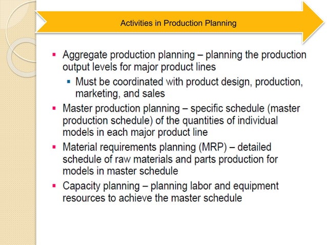 Production planning and control and computerised process planning | PPT