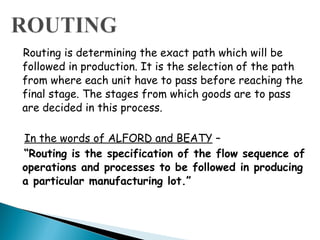 Production planning & control | PPT