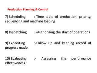 Production planning & control | PPTX