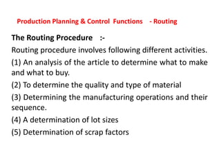 Production planning & control | PPTX