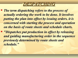 Production planning & control | PPT