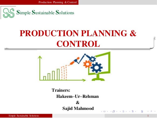 Production planning and control notes pdf free