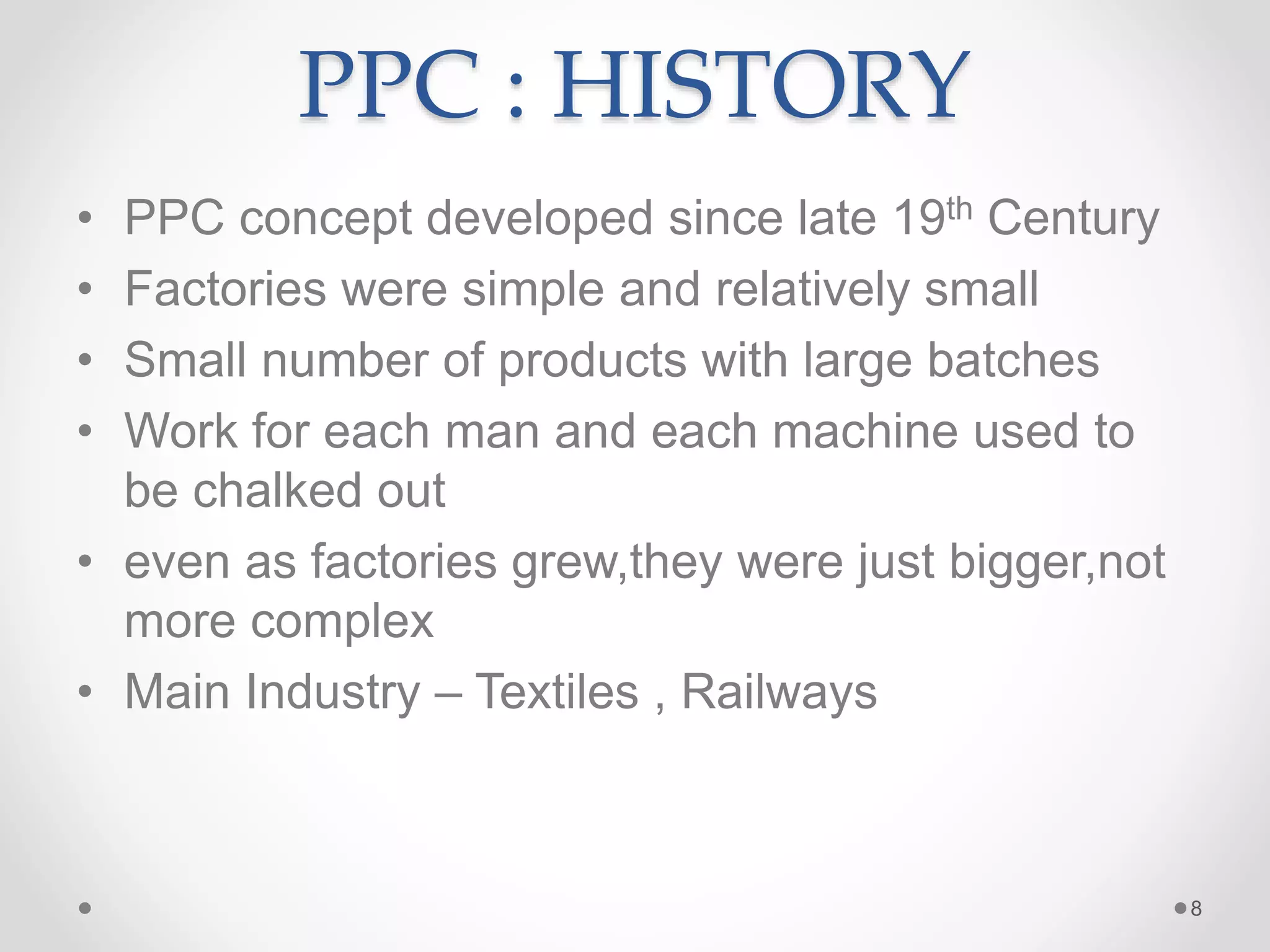 Production planning control ppt | PPT