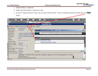 Production planning setup in datatex now | PDF