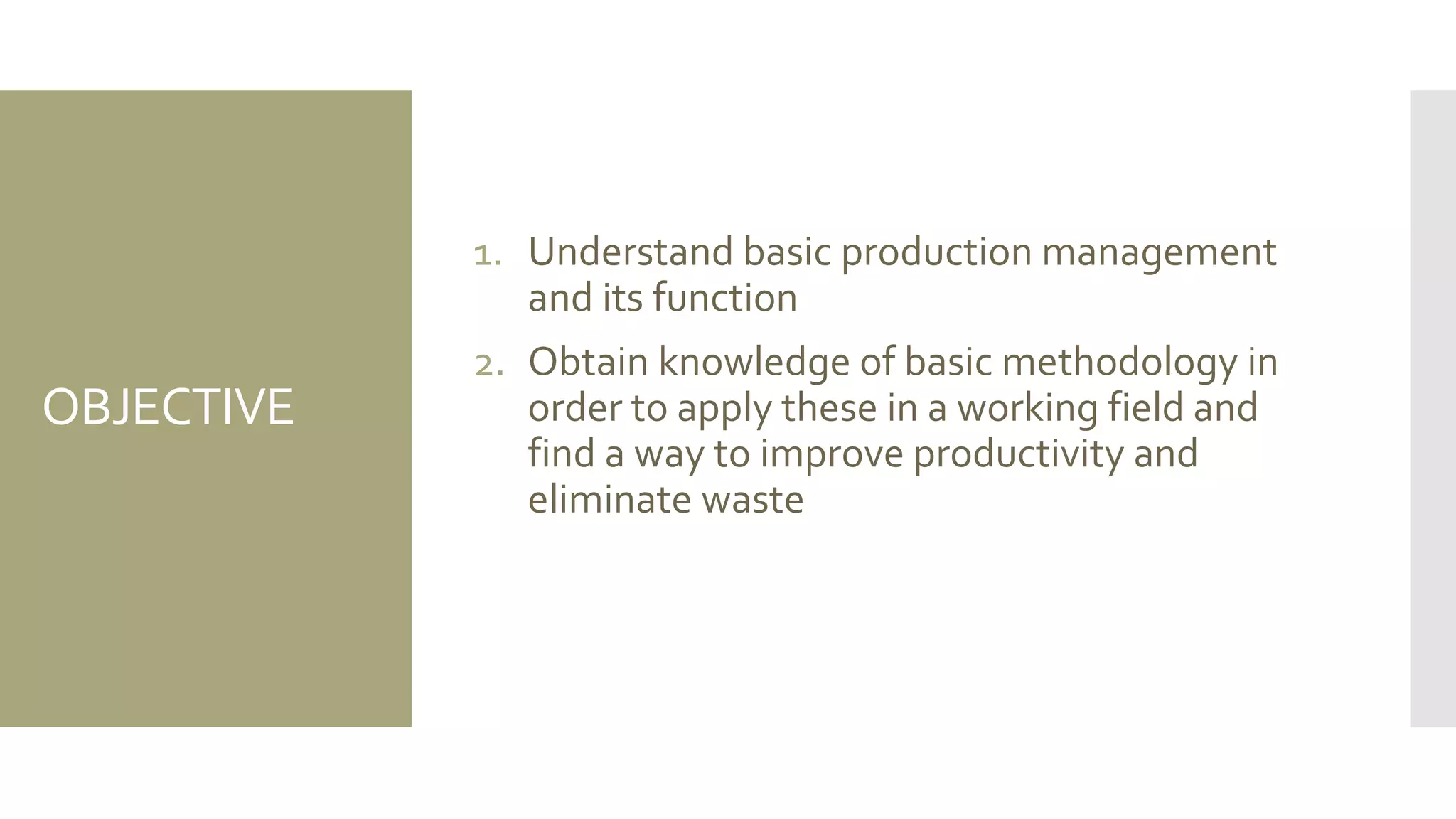 Production process | PPT