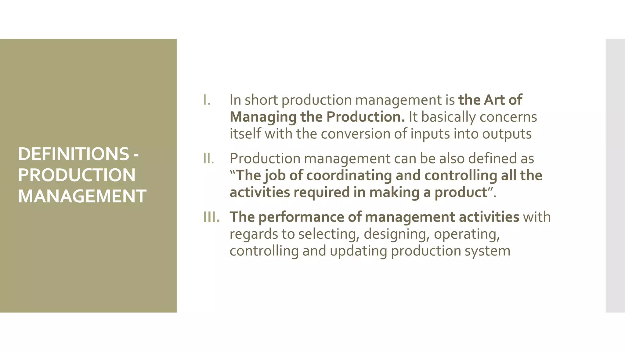 Production process | PPT