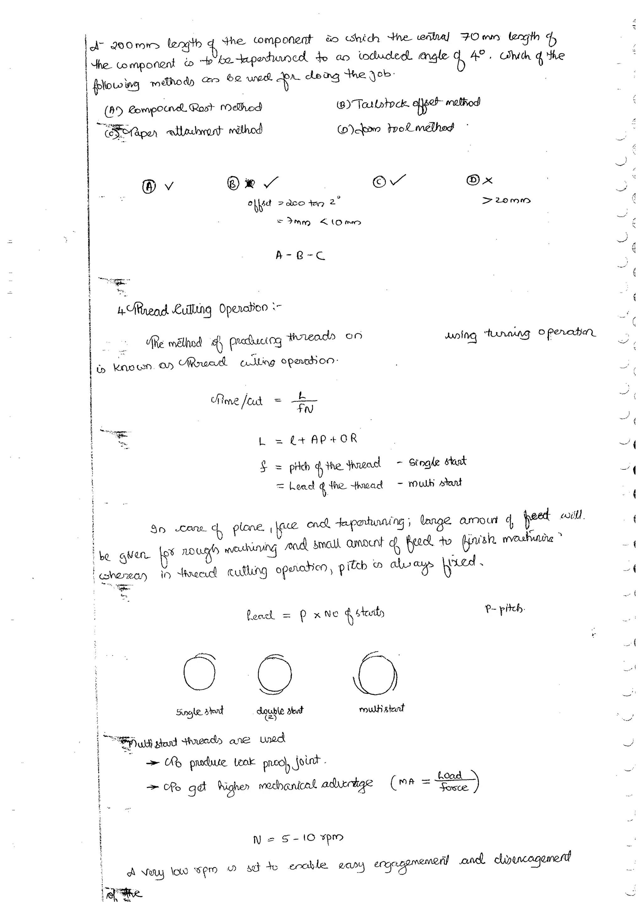 Production Process 1 Mechanical Engineering Handwritten classes Notes (Study Materials) for IES PSUs GATE