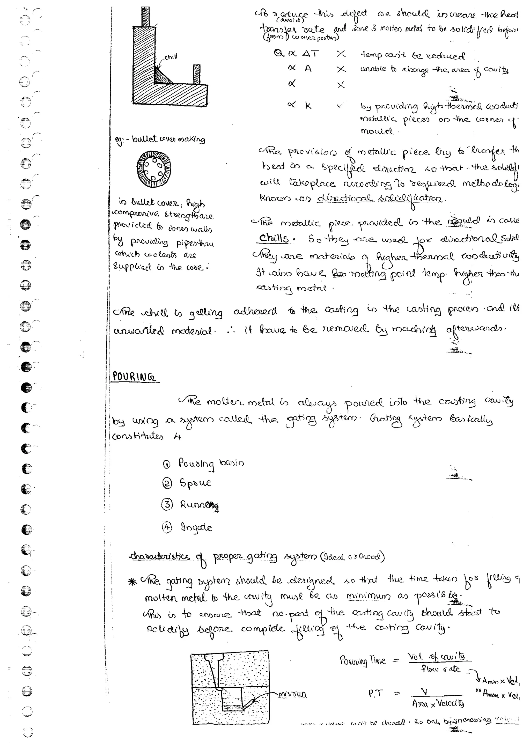 Production Process 1 Mechanical Engineering Handwritten classes Notes (Study Materials) for IES PSUs GATE