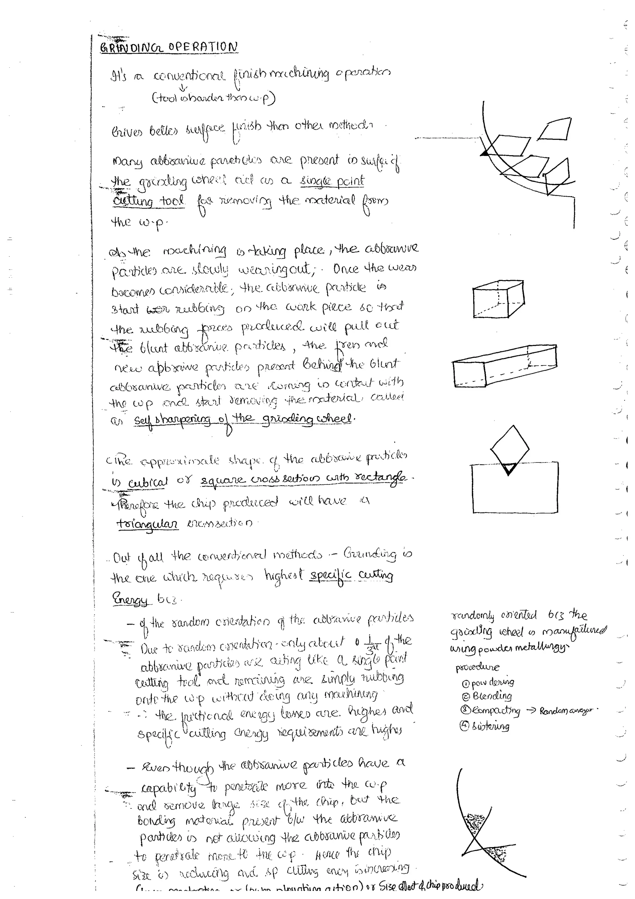 Production Process 1 Mechanical Engineering Handwritten classes Notes (Study Materials) for IES PSUs GATE