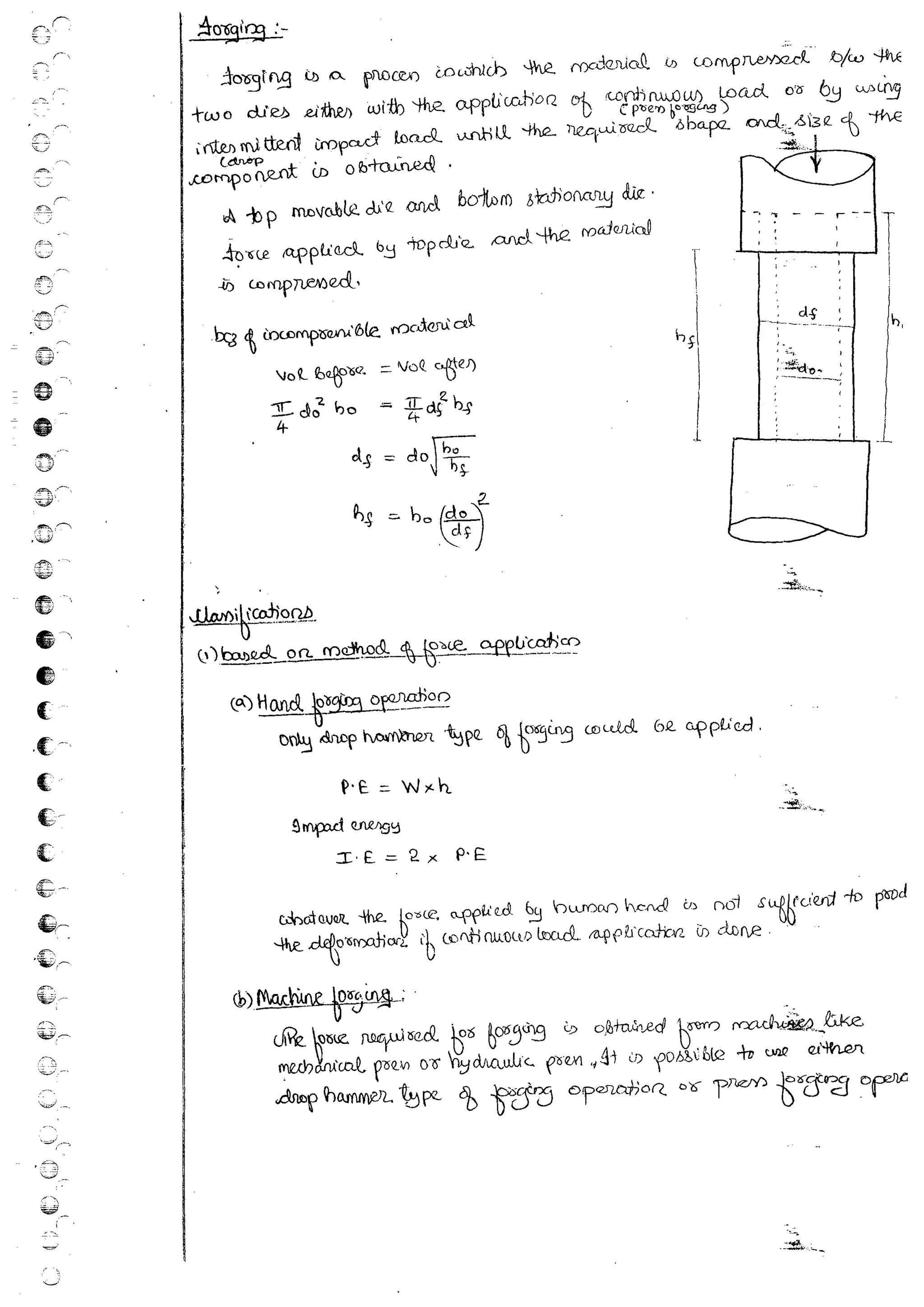 Production Process 1 Mechanical Engineering Handwritten classes Notes (Study Materials) for IES PSUs GATE