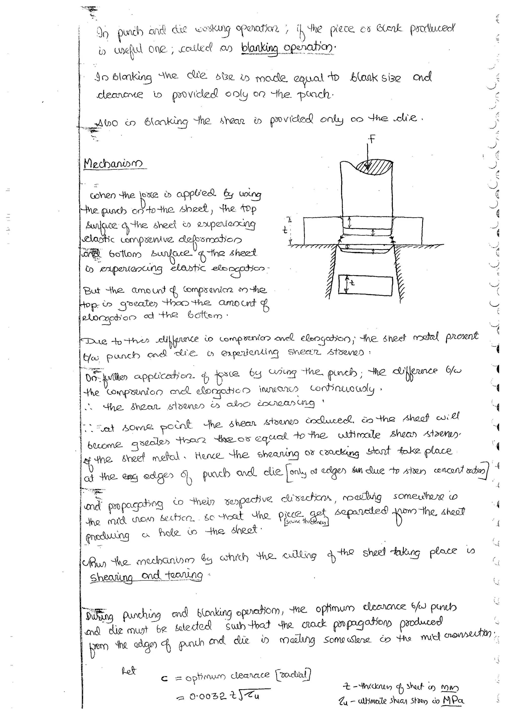 Production Process 1 Mechanical Engineering Handwritten classes Notes (Study Materials) for IES PSUs GATE
