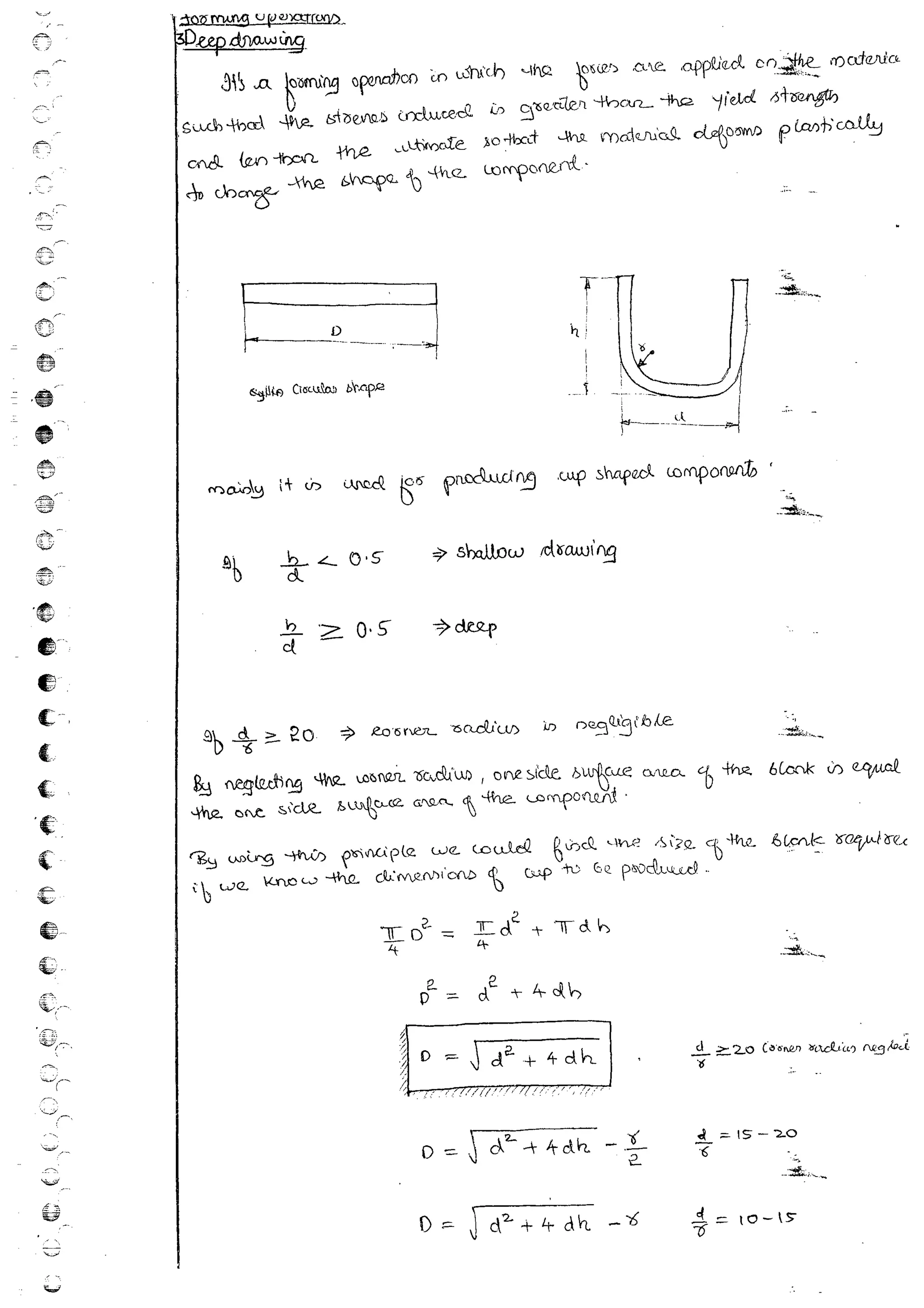 Production Process 1 Mechanical Engineering Handwritten classes Notes (Study Materials) for IES PSUs GATE