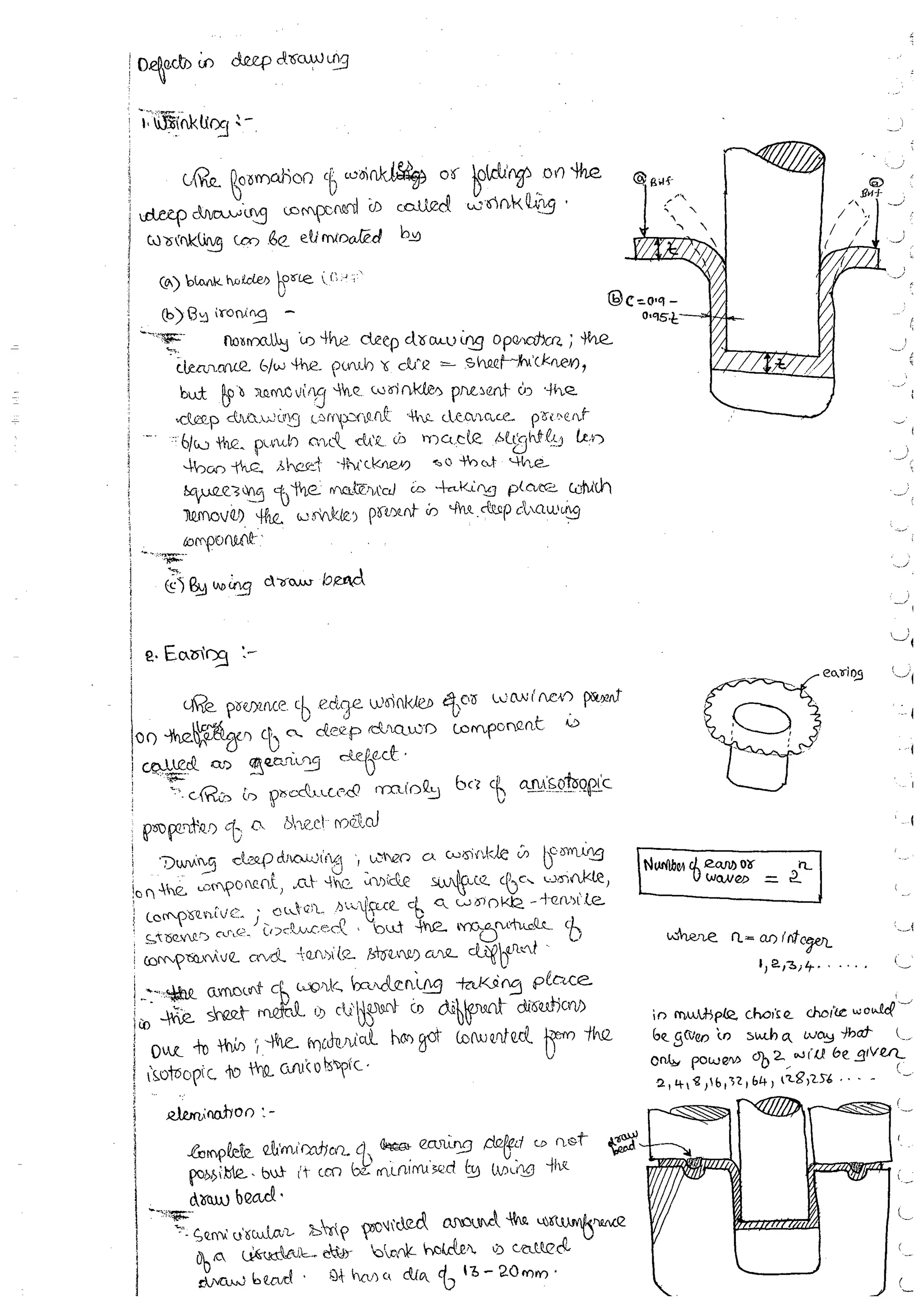 Production Process 1 Mechanical Engineering Handwritten classes Notes (Study Materials) for IES PSUs GATE