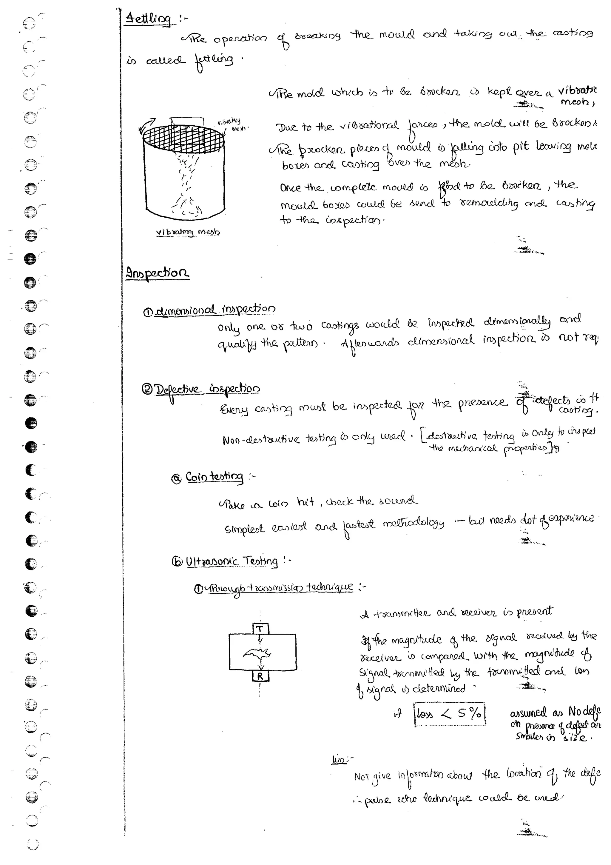 Production Process 1 Mechanical Engineering Handwritten classes Notes (Study Materials) for IES PSUs GATE