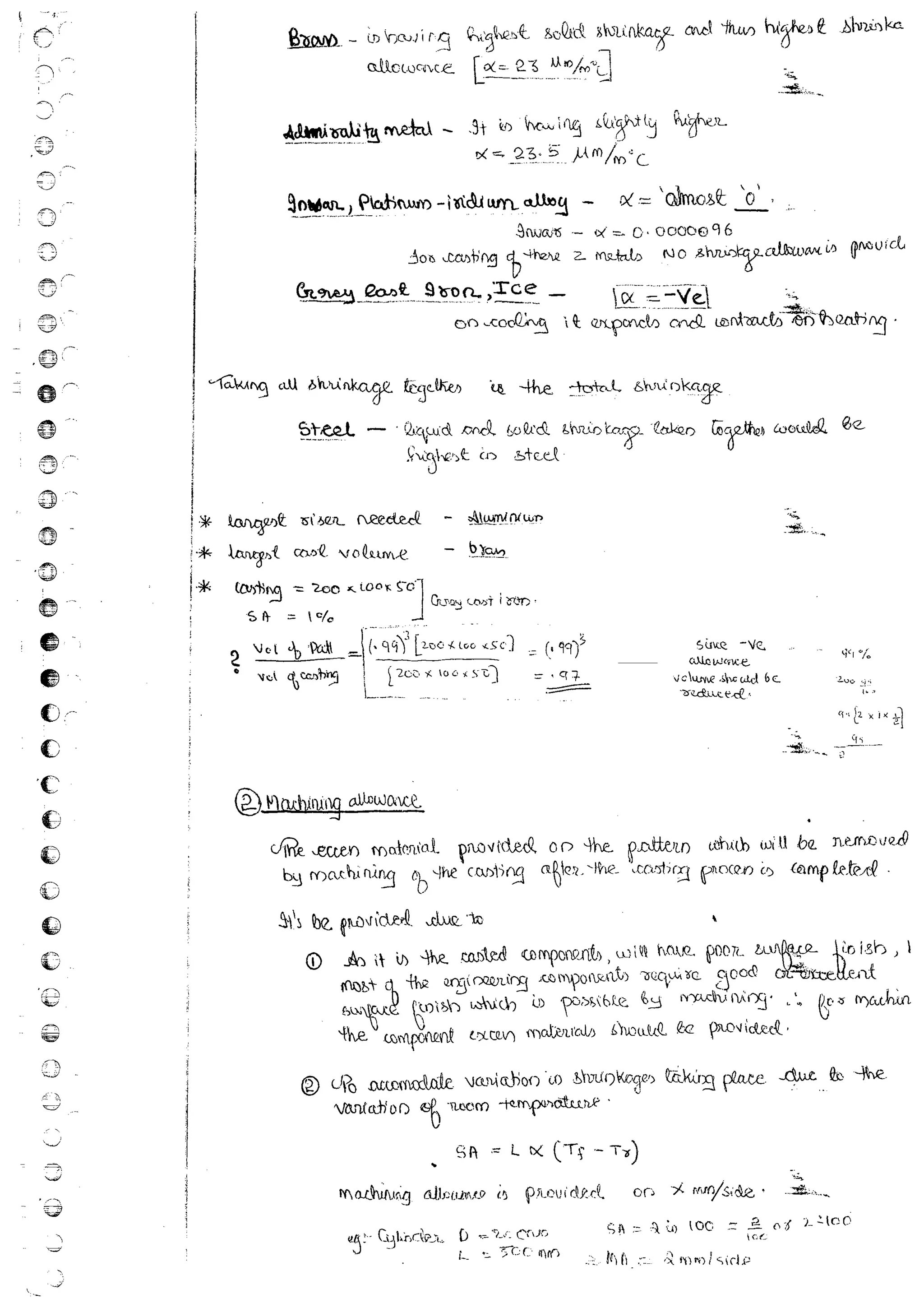 Production Process 1 Mechanical Engineering Handwritten classes Notes (Study Materials) for IES PSUs GATE