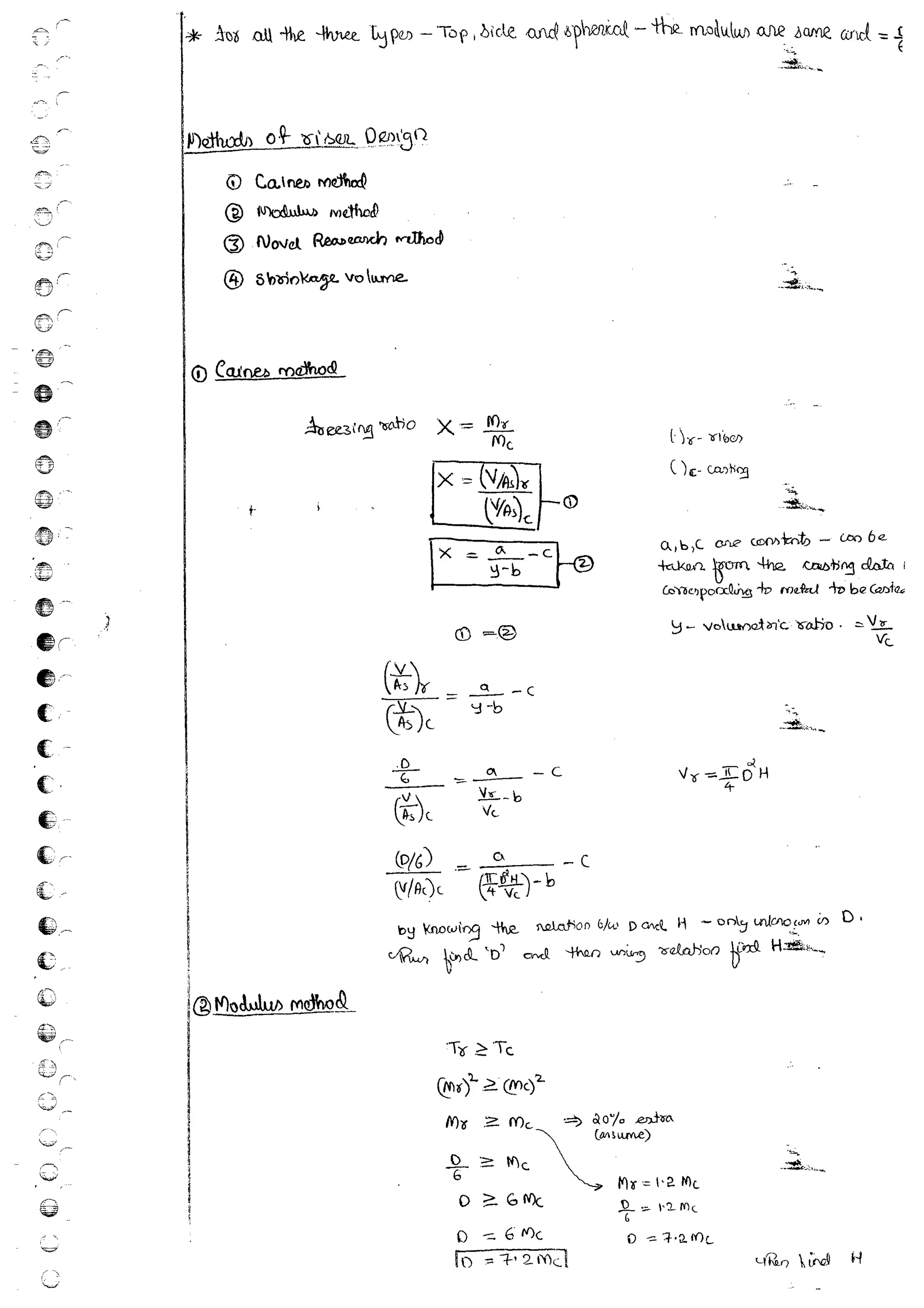 Production Process 1 Mechanical Engineering Handwritten classes Notes (Study Materials) for IES PSUs GATE