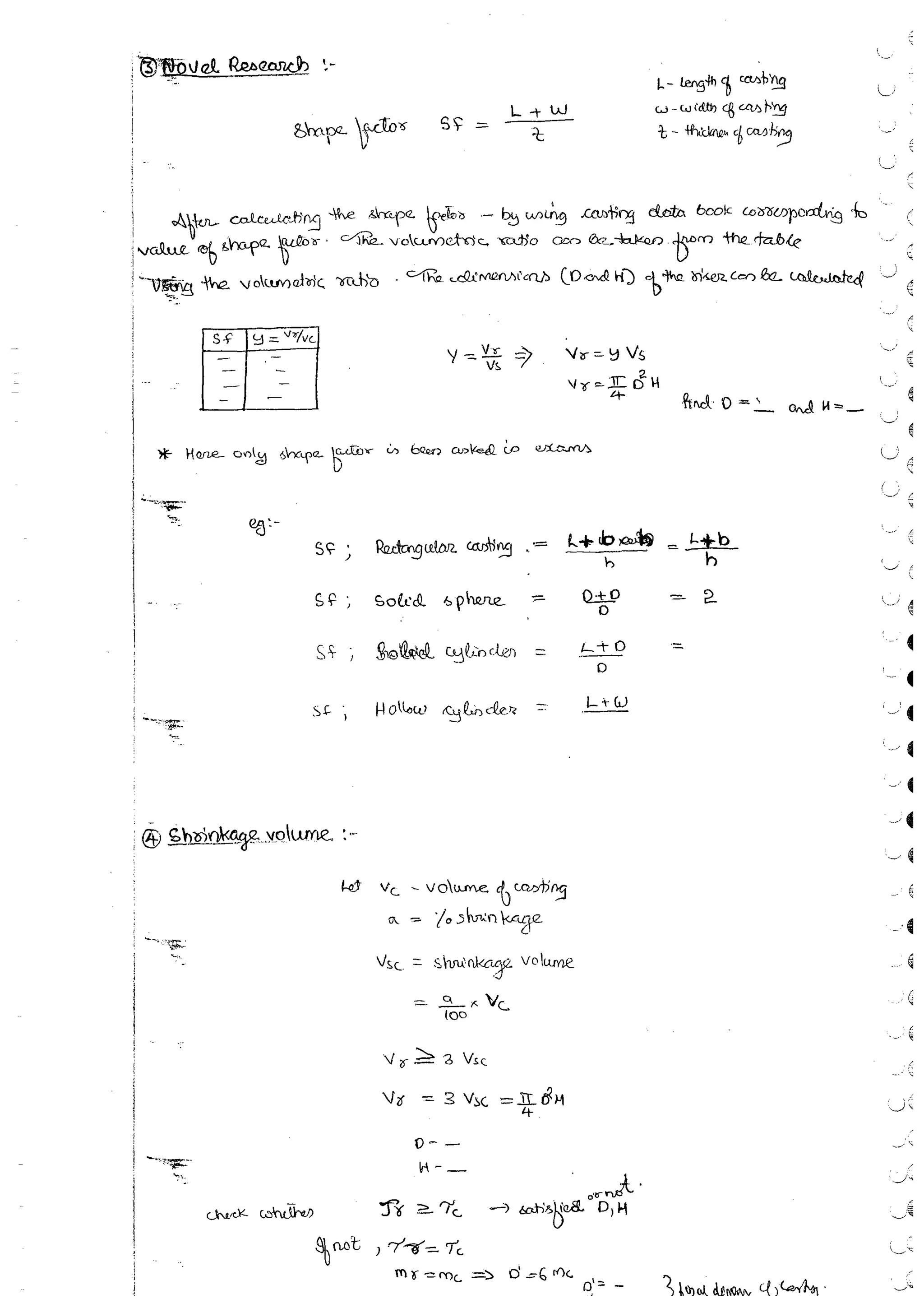 Production Process 1 Mechanical Engineering Handwritten classes Notes (Study Materials) for IES PSUs GATE