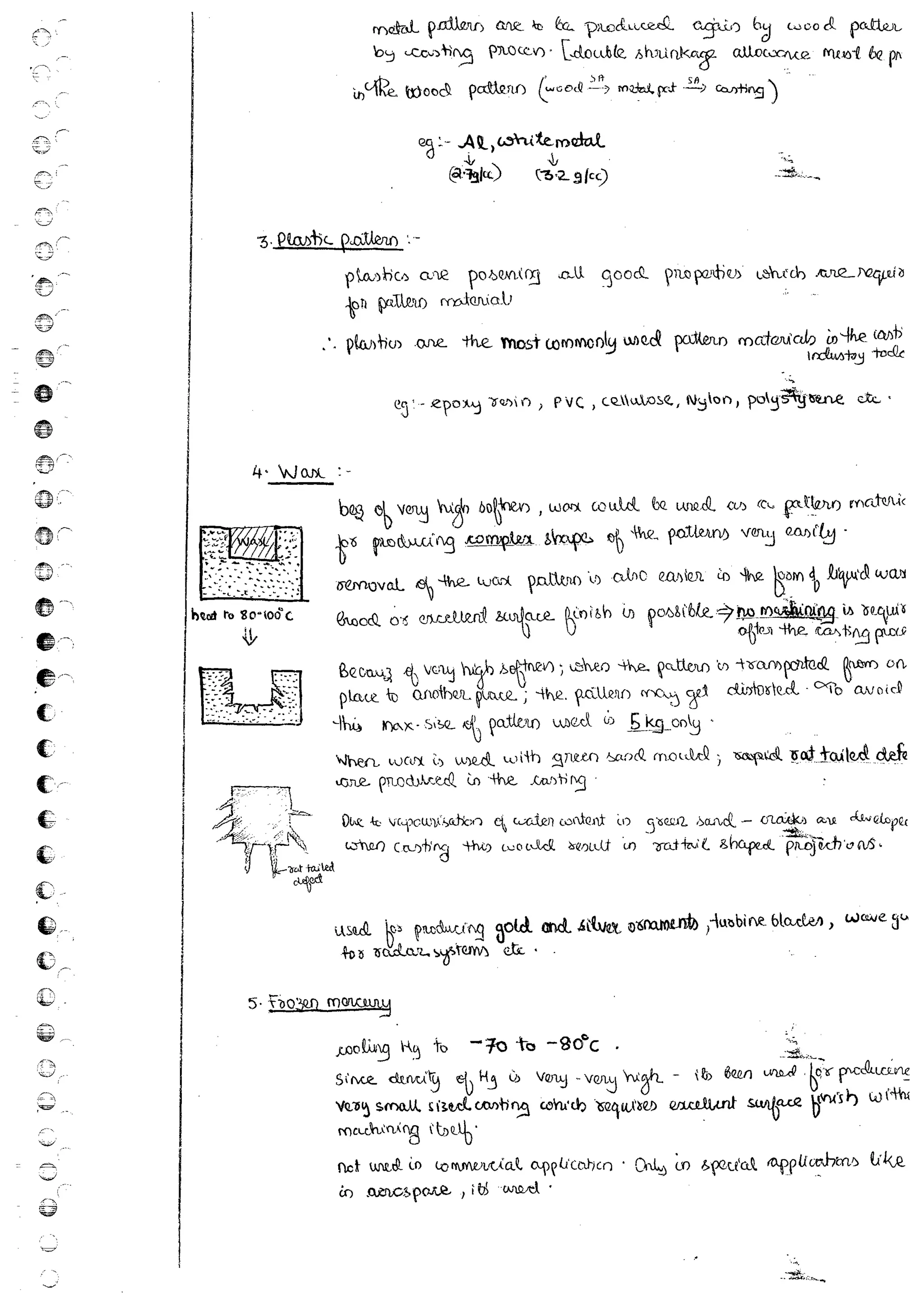Production Process 1 Mechanical Engineering Handwritten classes Notes (Study Materials) for IES PSUs GATE
