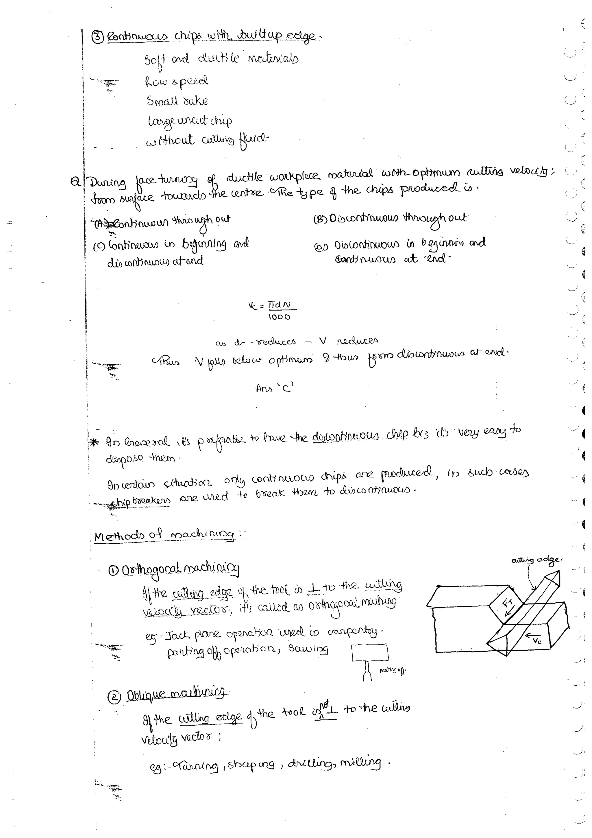 Production Process 1 Mechanical Engineering Handwritten classes Notes (Study Materials) for IES PSUs GATE