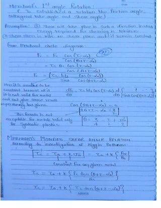 Production Process 2 Mechanical Engineering Handwritten classes Notes ...