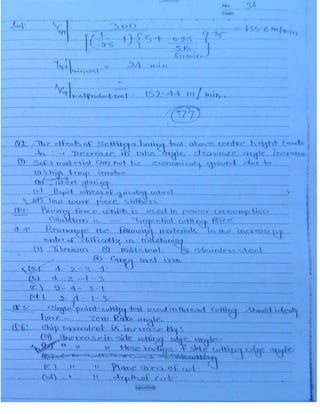 Production Process 2 Mechanical Engineering Handwritten classes Notes ...