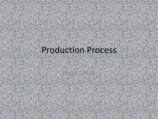 Production Process

     Front Cover
 