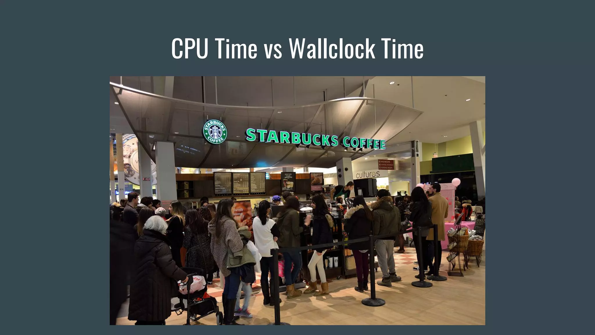 CPU Time vs Wallclock Time
 
