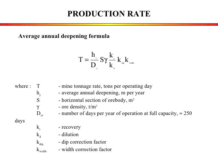 production-rate