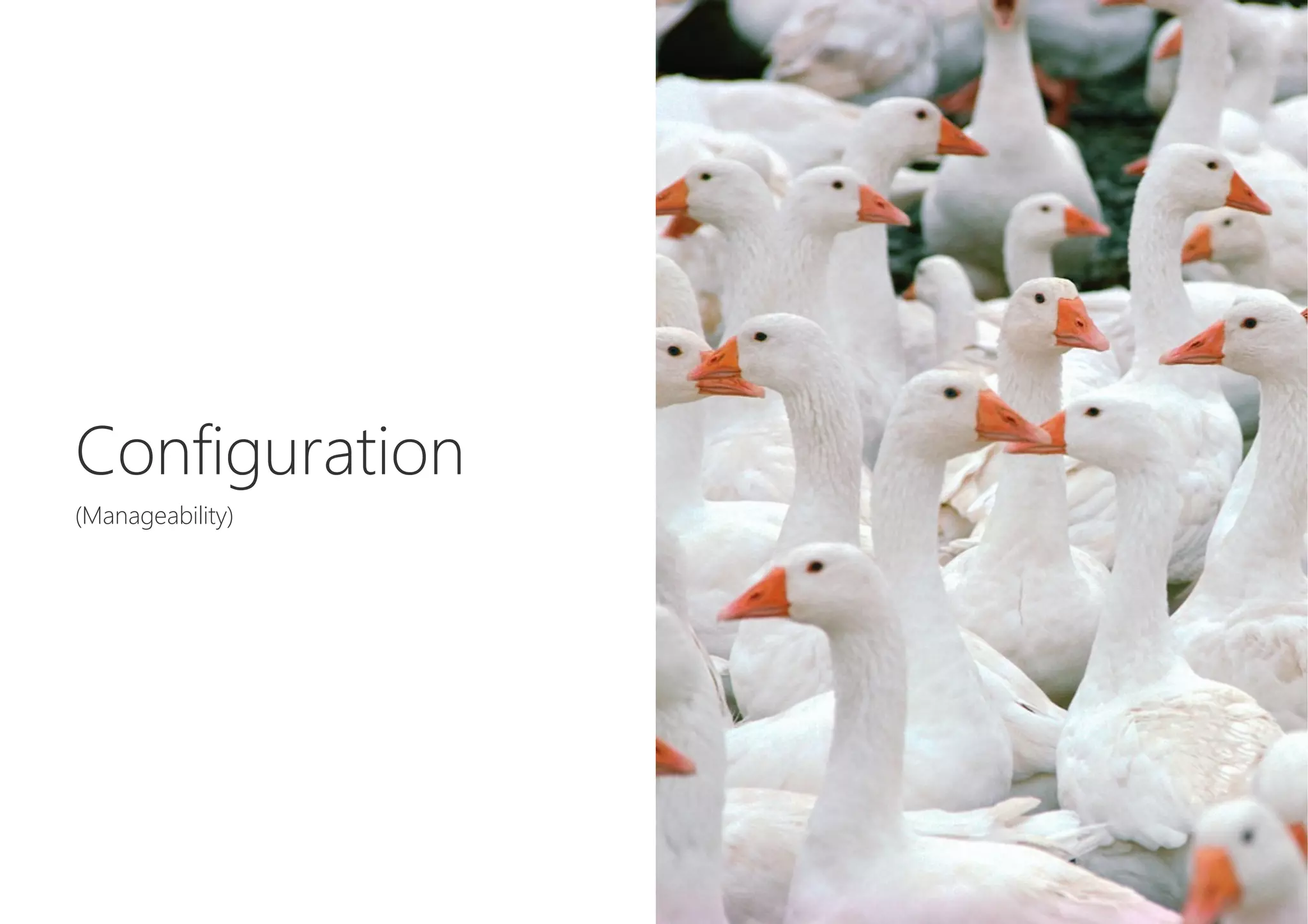 Configuration

(Manageability)
 